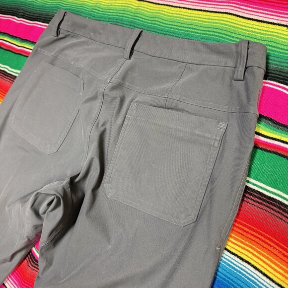 Lululemon ABC Classic Pants Men's Size 36 (Measures 35x31)‎ Warpstreme Dark Grey - Picture 3 of 10
